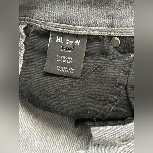 Hudson Jeans Collin Mid-Rise Skinny Jean Grey Sz 28. - Picture 4 of 9